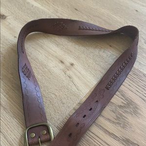 woven belt leather